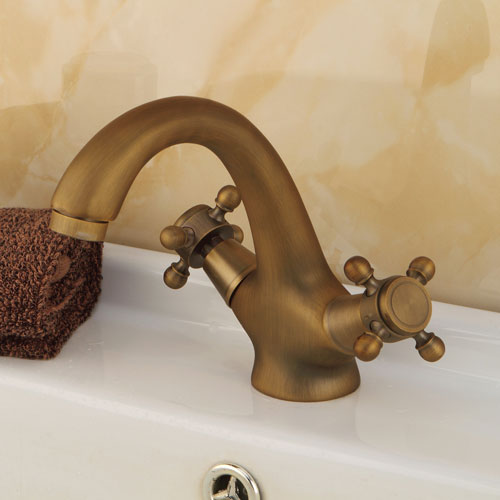 Wovier Bathroom Sink Faucet with Supply Hose,Single Handle Single Hole Lavatory Faucet W8278