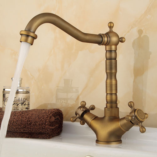 Wovier Bathroom Sink Faucet with Supply Hose,Single Handle Single Hole Lavatory Faucet W8283-8