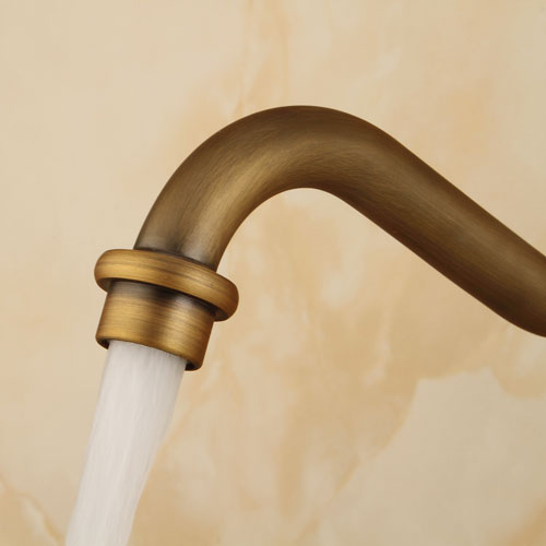 Wovier Bathroom Sink Faucet with Supply Hose,Single Handle Single Hole Lavatory Faucet W8283-6