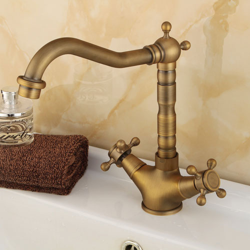 Wovier Bathroom Sink Faucet with Supply Hose,Single Handle Single Hole Lavatory Faucet W8283-4