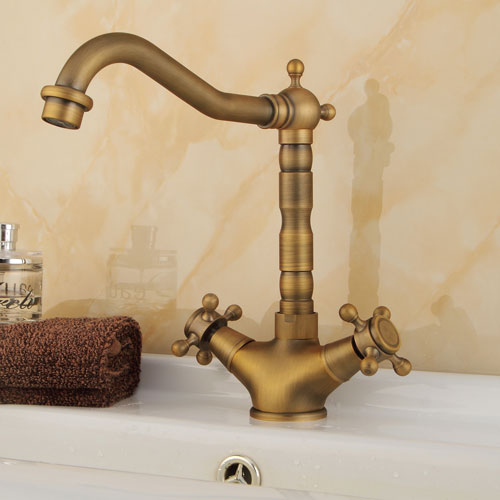 Wovier Bathroom Sink Faucet with Supply Hose,Single Handle Single Hole Lavatory Faucet W8283-7