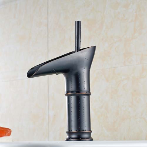 Wovier Bathroom Sink Faucet with Supply Hose,Single Handle Single Hole Faucet W8334-3