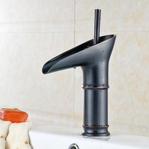 Wovier Bathroom Sink Faucet with Supply Hose,Single Handle Single Hole Faucet W8334-2