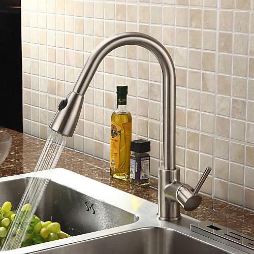 Wovier Kitchen Faucet with Pull Down Sprayer, Kitchen Sink Faucet W8563-4