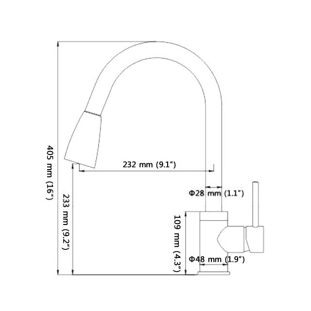 Wovier Kitchen Faucet with Pull Down Sprayer, Kitchen Sink Faucet W8563-2