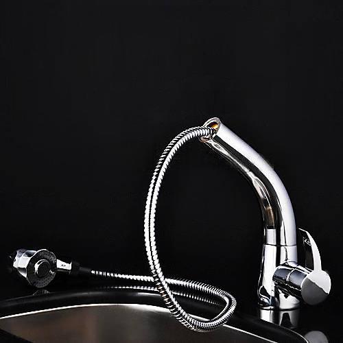 Wovier Kitchen Faucet with Pull Out Sprayer, Single Handle Kitchen Sink Faucet W8508-5