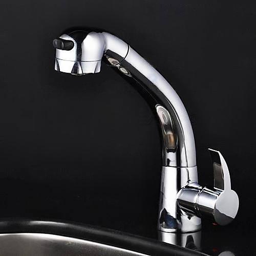 Wovier Kitchen Faucet with Pull Out Sprayer, Single Handle Kitchen Sink Faucet W8508-1