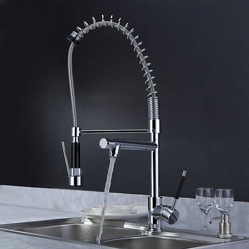 Wovier Kitchen Faucet with Pull Down Sprayer, Single Handle Kitchen Sink Faucet W8501-1