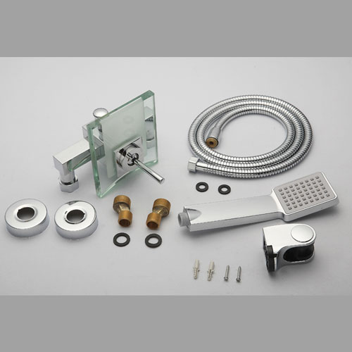 Wovier Wall Mounted Tub Filler with Hand Shower W8801-6