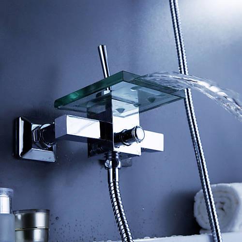 Wovier Wall Mounted Tub Filler with Hand Shower W8801-14