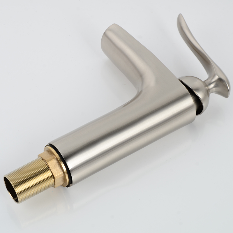 Wovier Bathroom Sink Faucet with Supply Hose,Single Handle Single Hole Lavatory Faucet W8367-5