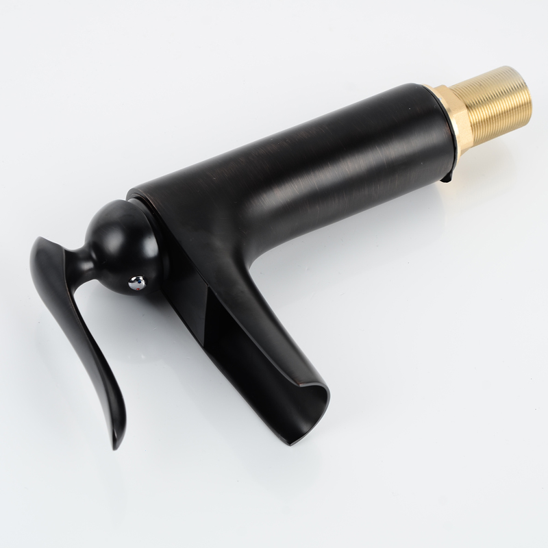 Wovier Bathroom Sink Faucet with Supply Hose,Single Handle Single Hole Lavatory Faucet W8367-11