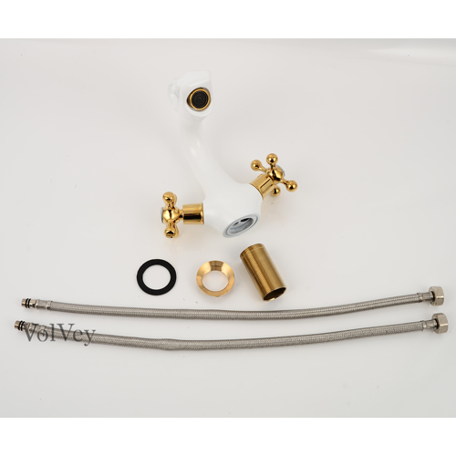 Wovier Bathroom Sink Faucet,Single Handle Single Hole Lavatory Faucet W8336-23