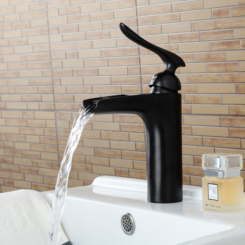 Wovier Bathroom Sink Faucet with Supply Hose,Single Handle Single Hole Lavatory Faucet W8367-10