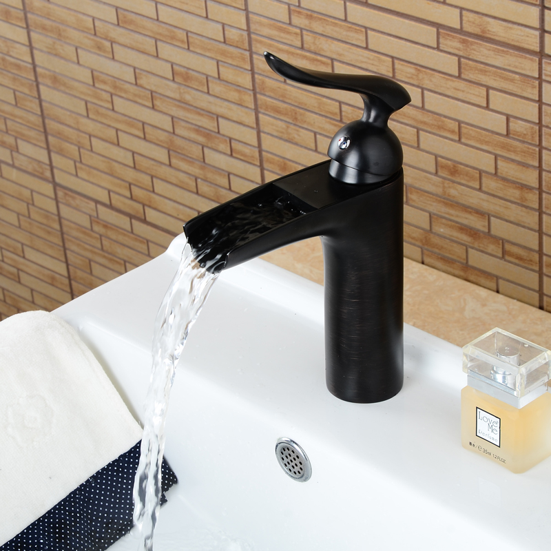 Wovier Bathroom Sink Faucet with Supply Hose,Single Handle Single Hole Lavatory Faucet W8367-6