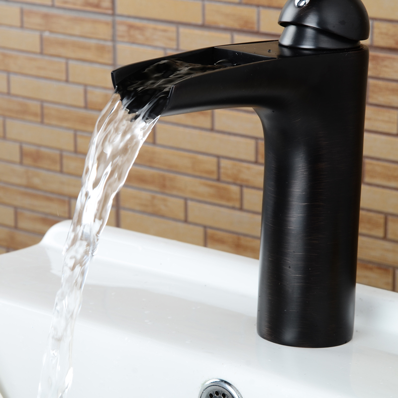 Wovier Bathroom Sink Faucet with Supply Hose,Single Handle Single Hole Lavatory Faucet W8367-8