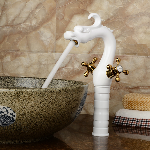 Wovier Vessel Faucet,Single Handle Single Hole Bathroom Faucet W8335-5