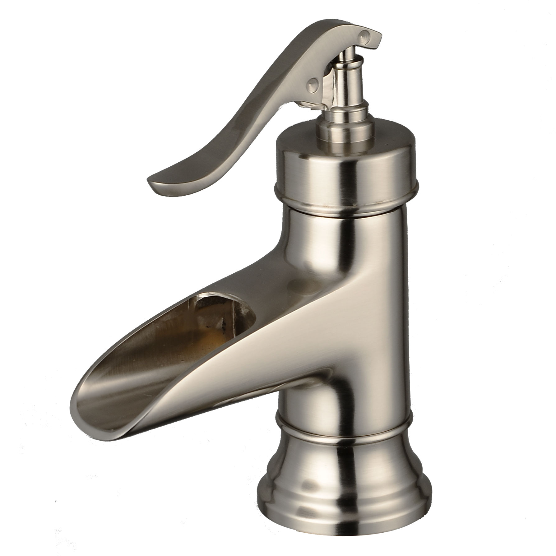 Wovier Bathroom Sink Faucet with Supply Hose,Single Handle Single Hole Lavatory Faucet W8290-1