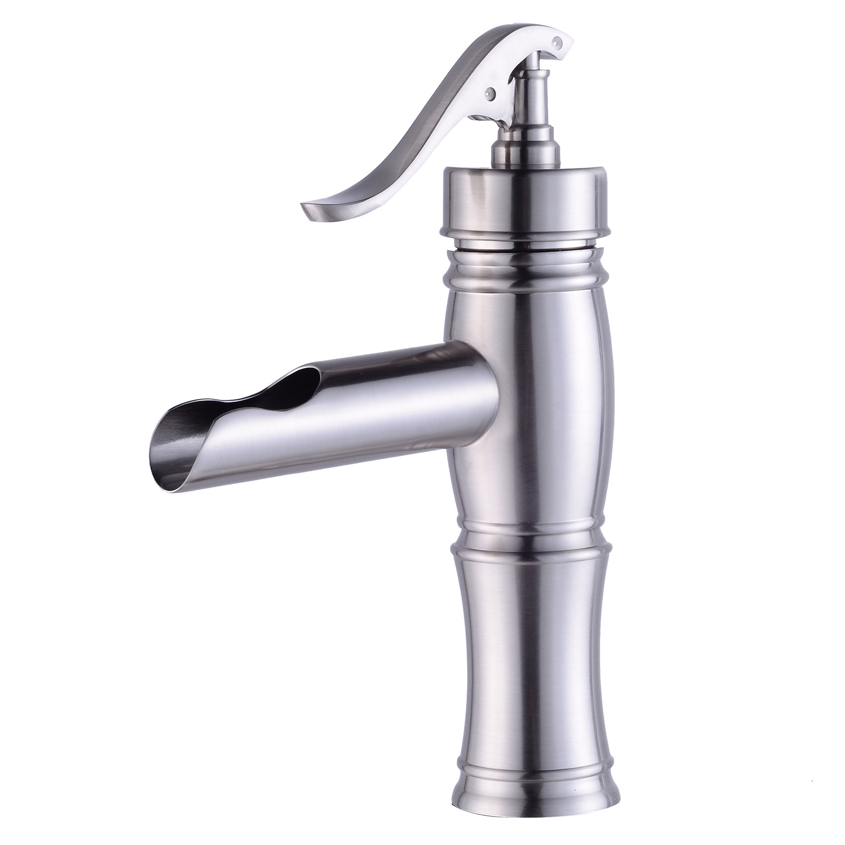 Wovier Bathroom Sink Faucet with Supply Hose,Single Handle Single Hole Lavatory Faucet W8288
