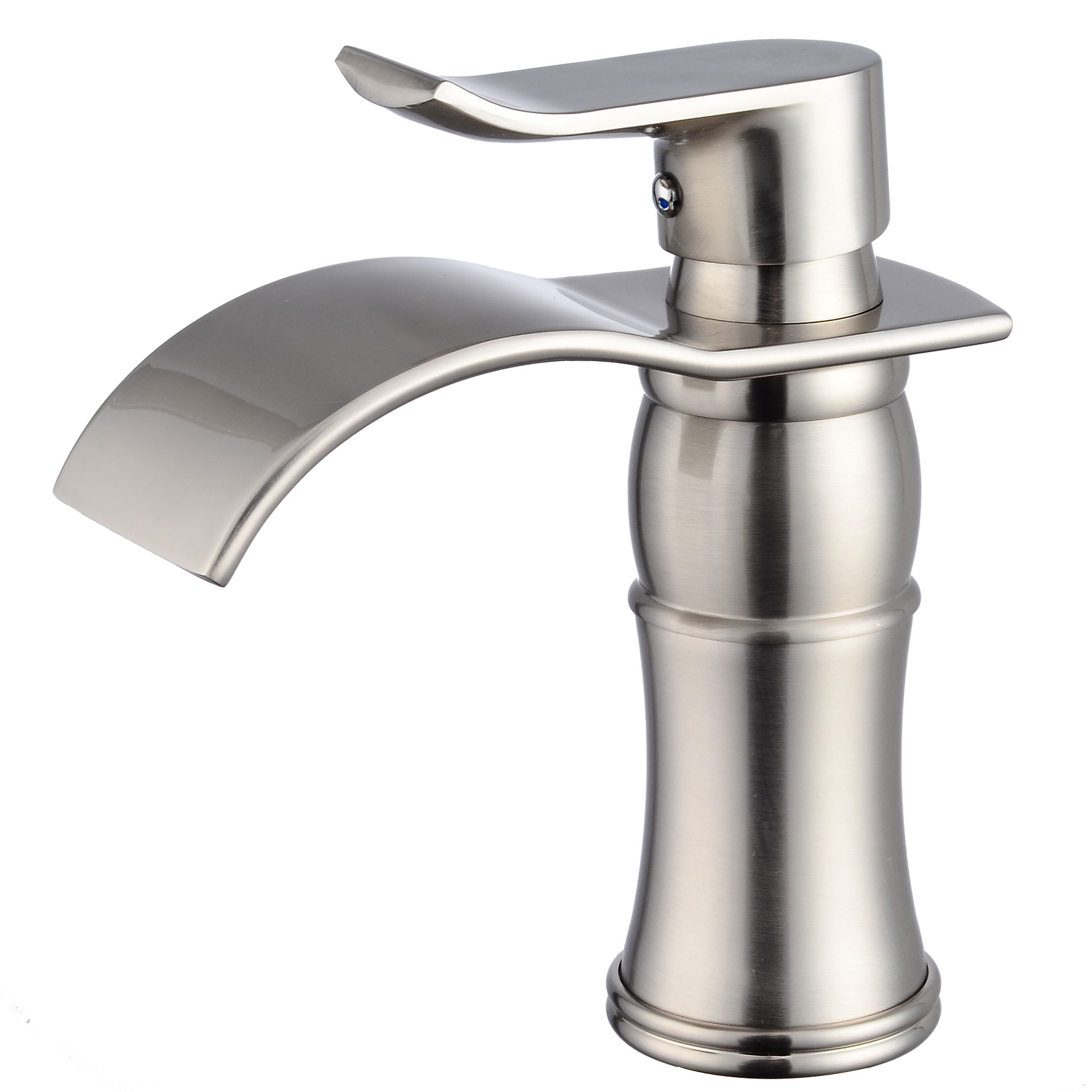 Wovier Bathroom Sink Faucet with Supply Hose,Single Handle Single Hole Lavatory Faucet W8244-1