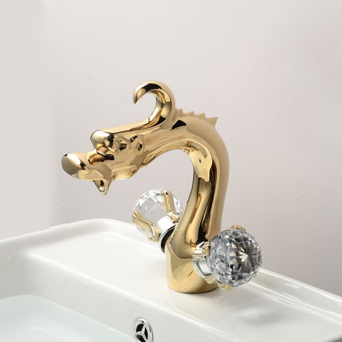 Wovier Bathroom Sink Faucet,Single Handle Single Hole Lavatory Faucet W8336-2