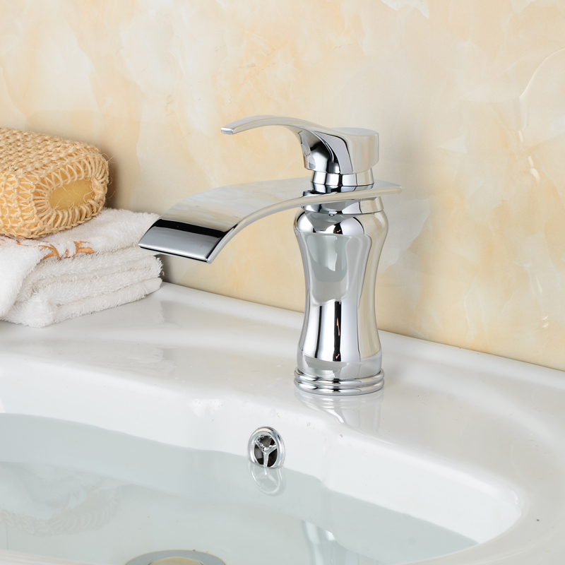 Wovier Bathroom Sink Faucet with Supply Hose,Single Handle Single Hole Lavatory Faucet W8242-11