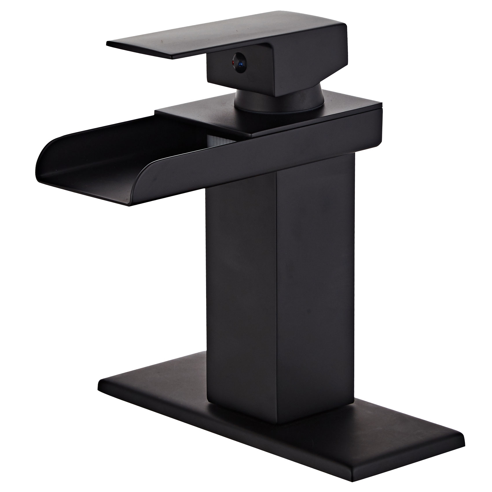 Wovier Waterfall Bathroom Sink Faucet,Single Handle Single Hole Faucet-W8230-6