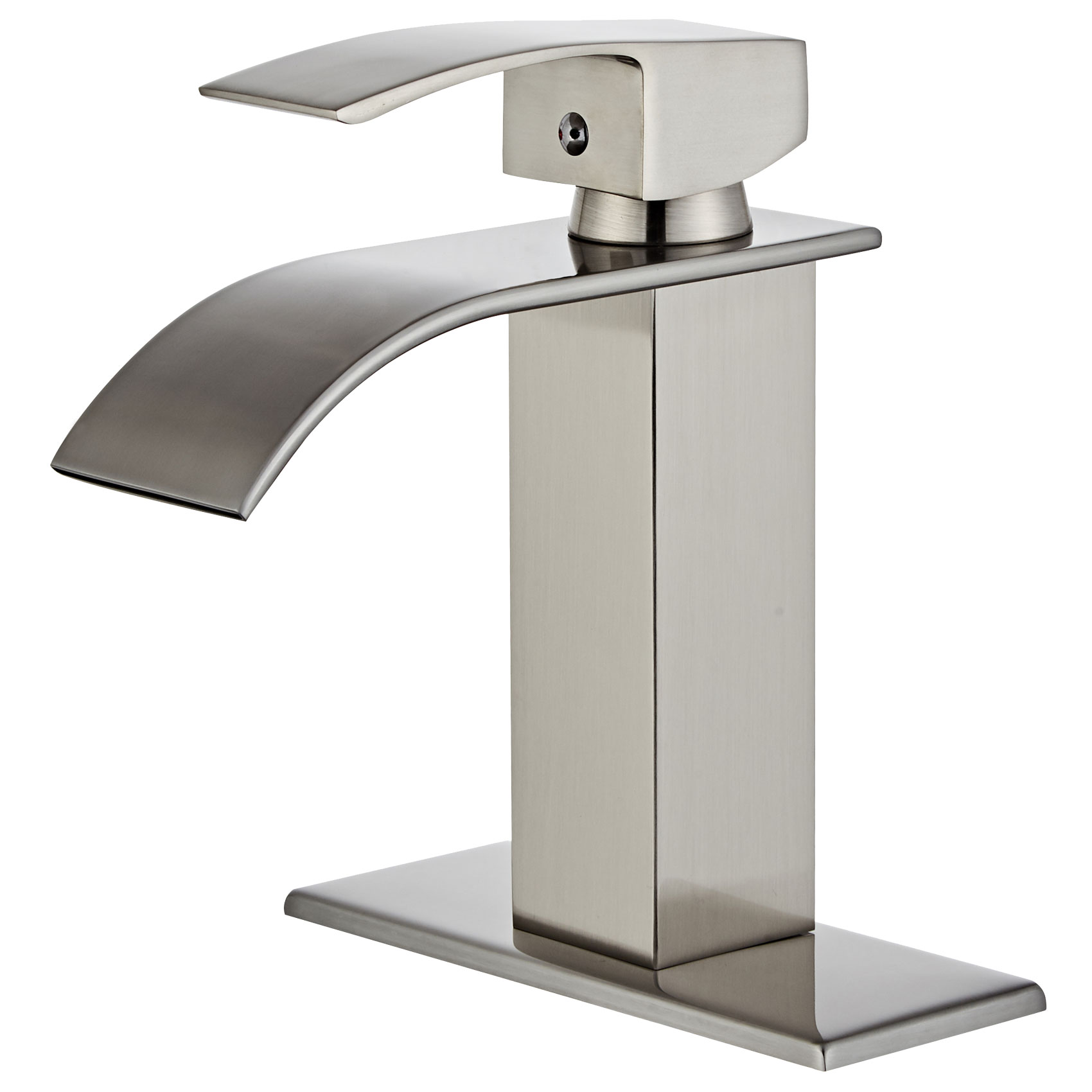 Wovier Waterfall Bathroom Sink Faucet,Single Handle Single Hole Faucet-W8228-6