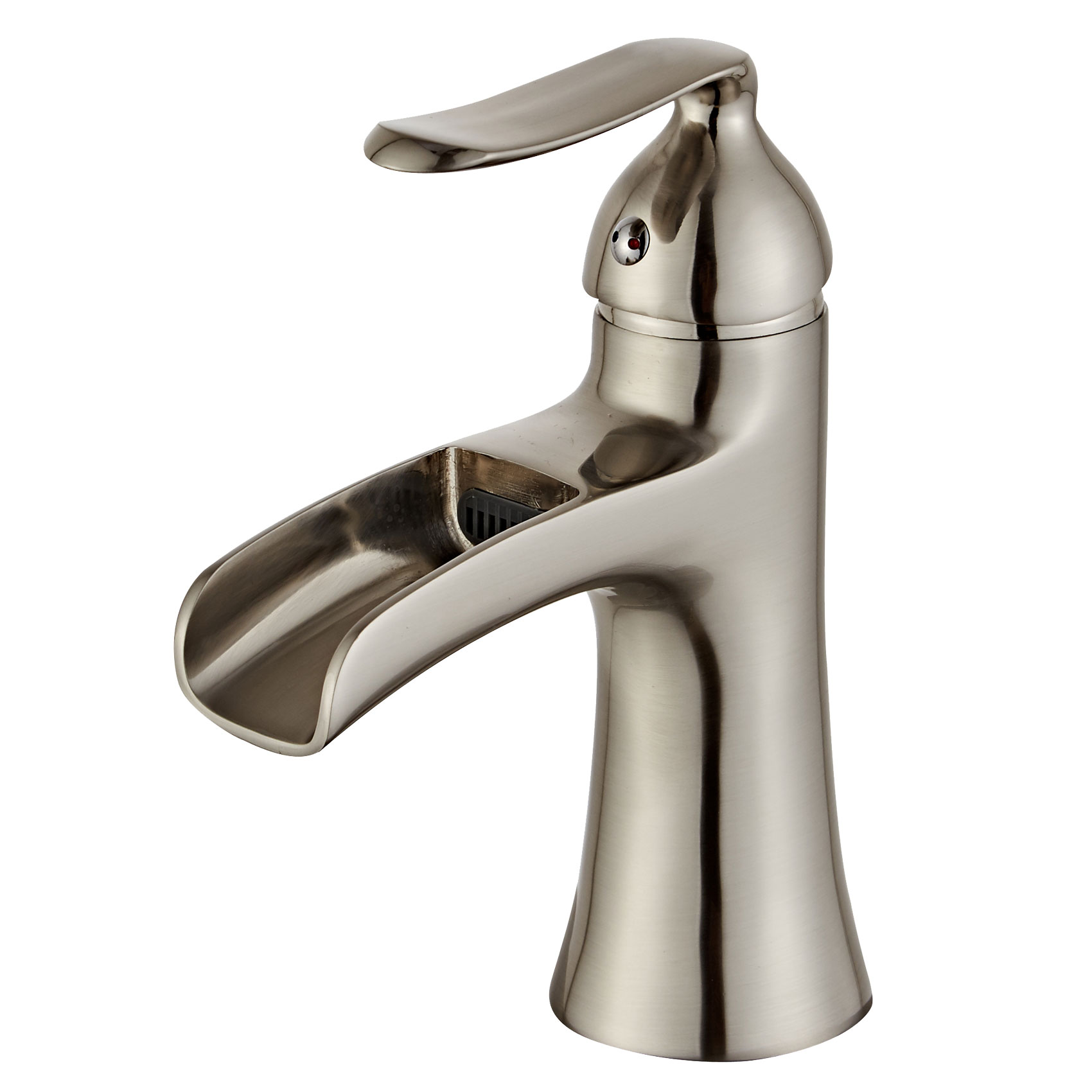 Wovier Waterfall Bathroom Sink Faucet,Single Handle Single Hole Faucet-W8204-7