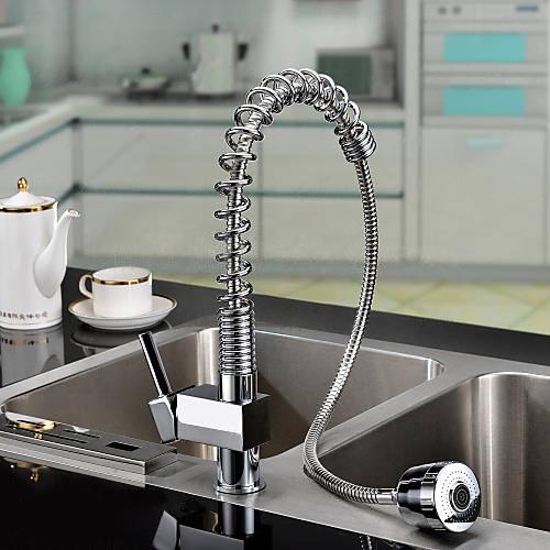 Wovier Kitchen Faucet with Pull Down Sprayer, Single Handle Kitchen Sink Faucet W8510-5