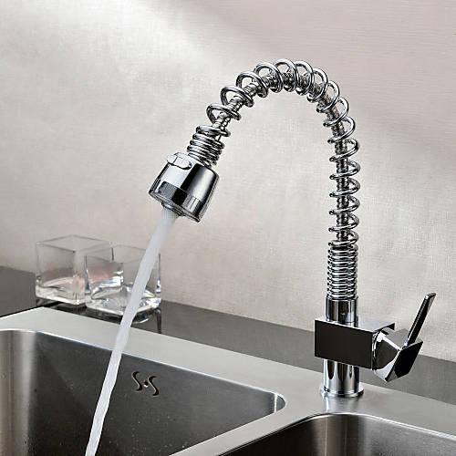 Wovier Kitchen Faucet with Pull Down Sprayer, Single Handle Kitchen Sink Faucet W8510-6
