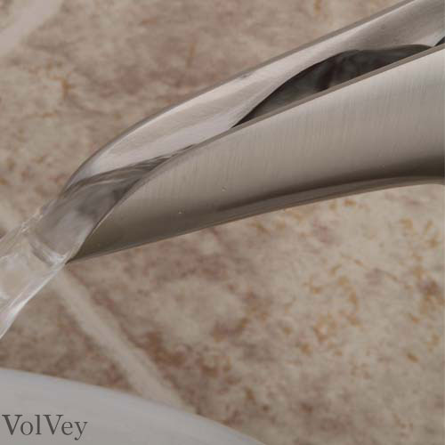 Wovier Waterfall Vessel Faucet,Single Handle Single Hole Bathroom Faucet W8333-13