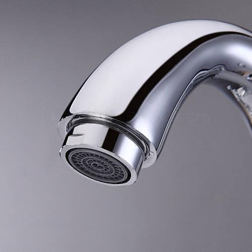 Wovier Bathroom Sink Faucet with Supply Hose,Single Handle Single Hole Lavatory Faucet W8278