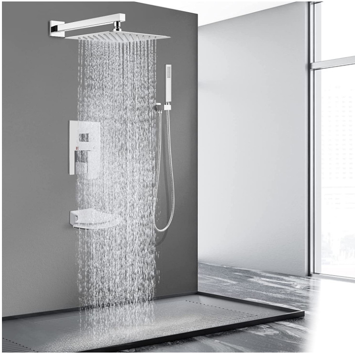 Wovier Shower System Rain Shower Handheld Sprayer with Shower Hose - W8805-7