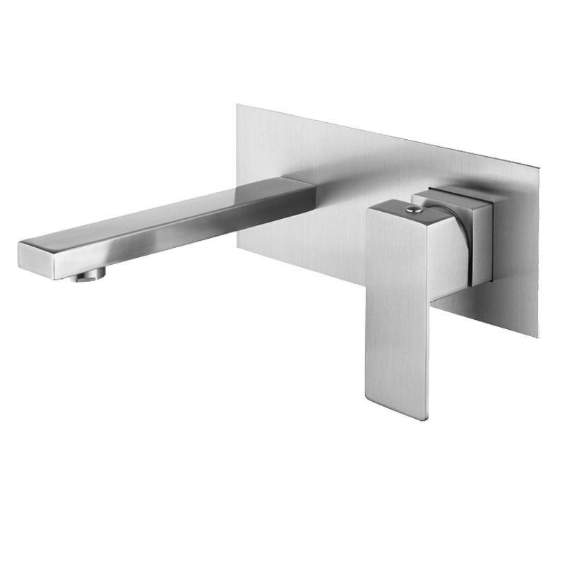 Wovier Wall Mount Bathroom Sink Faucet, Single Handles Single Hole Lavatory Faucet W8614