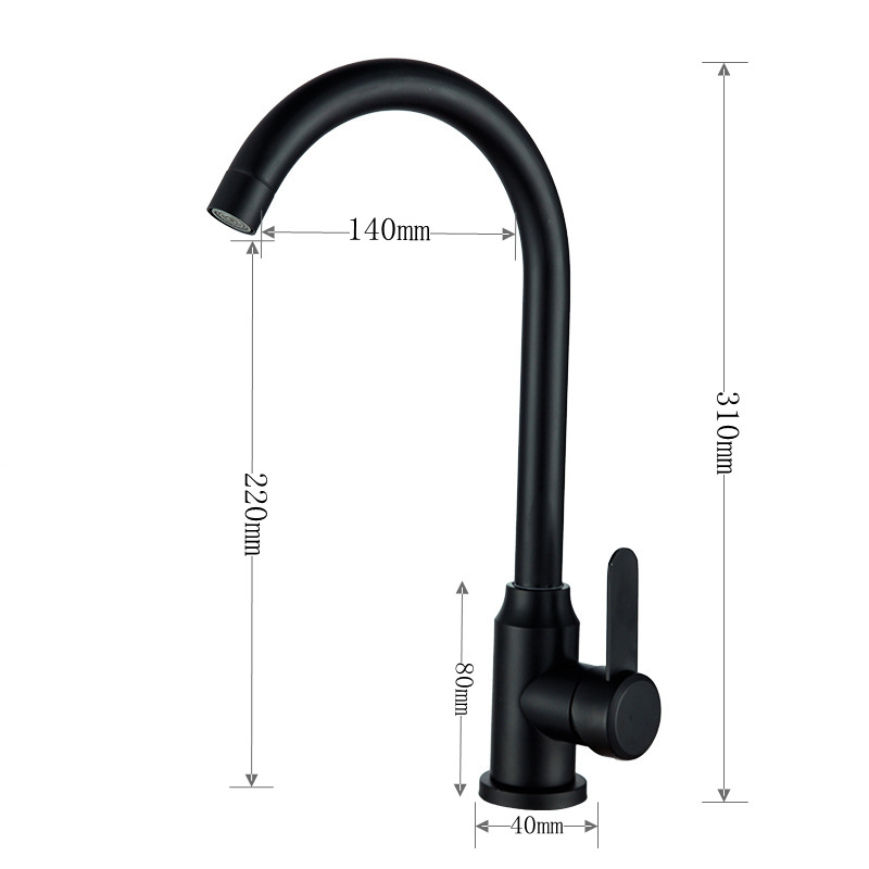 Wovier Kitchen Faucet with Supply Hose,Single Handle Single Hole Kitchen Sink Faucet W8597