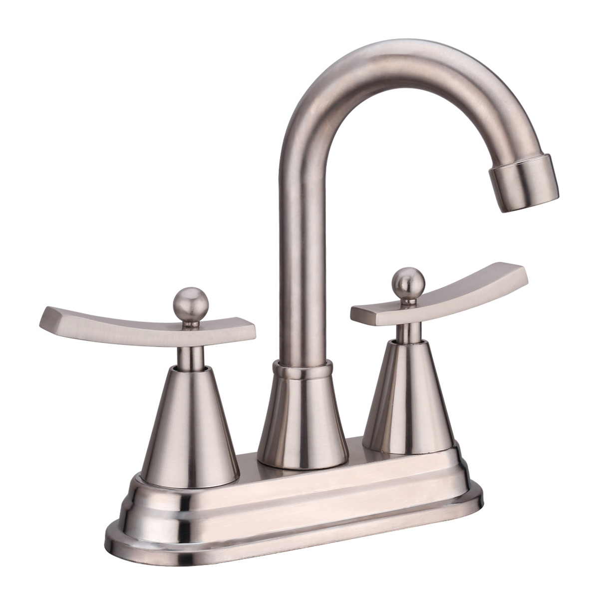 Wovier Centerset Faucet, 4 inch 2-Handle Bathroom sink Faucet-W8005-1