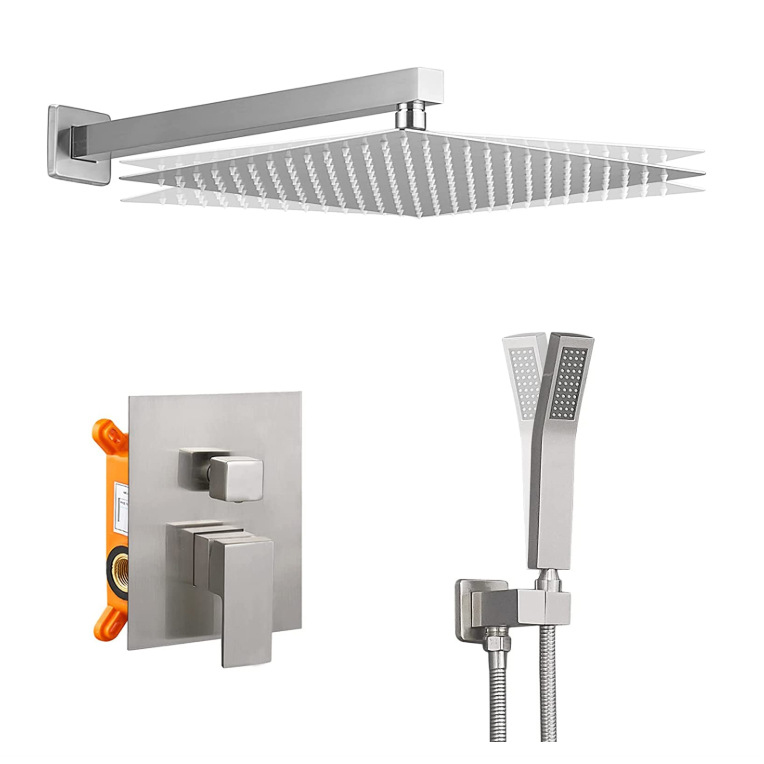 Wovier Shower System Rain Shower Handheld Sprayer with Shower Hose - W8803-1