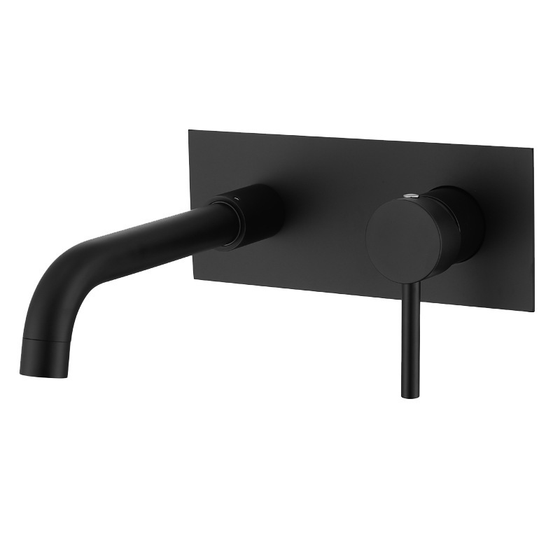 Wovier Wall Mount Bathroom Sink Faucet, Single Handles Single Hole Lavatory Faucet W8613