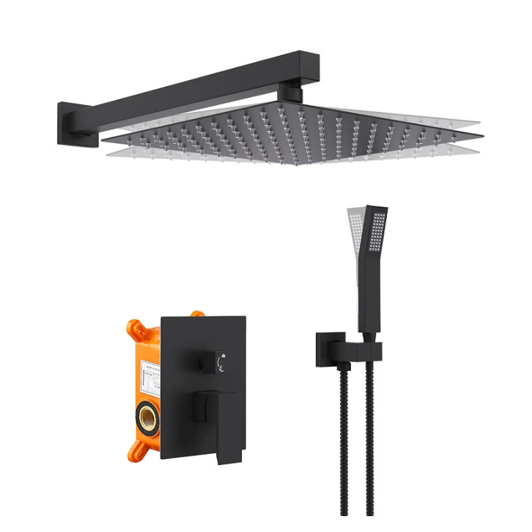 Wovier Shower System Rain Shower Handheld Sprayer with Shower Hose - W8803-5