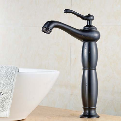 Wovier Vessel Faucet with Supply Hose,Single Handle Single Hole Bathroom Faucet W8256-5