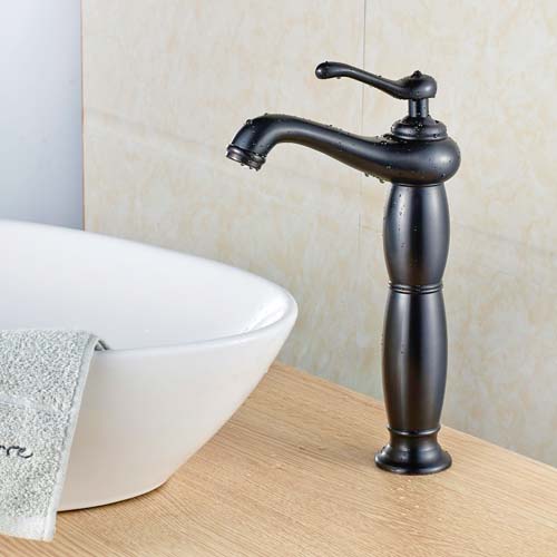 Wovier Vessel Faucet with Supply Hose,Single Handle Single Hole Bathroom Faucet W8256-8