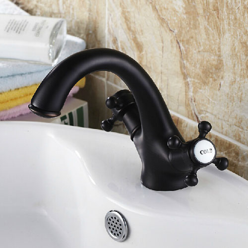 Wovier Bathroom Sink Faucet with Supply Hose,Single Handle Single Hole Lavatory Faucet W8278