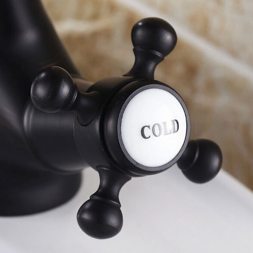 Wovier Bathroom Sink Faucet with Supply Hose,Single Handle Single Hole Lavatory Faucet W8278