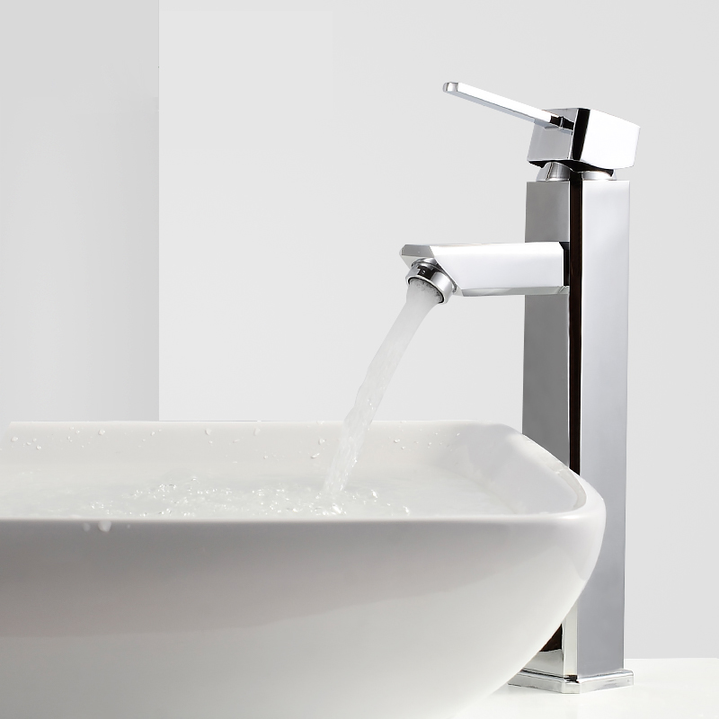 Wovier Vessel Faucet with Supply Hose,Single Handle Single Hole Bathroom Faucet W8357
