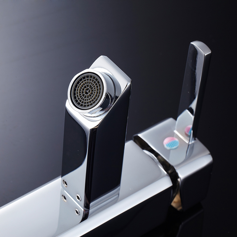 Wovier Bathroom Sink Faucet with Supply Hose,Single Handle Single Hole Lavatory Faucet W8358-3