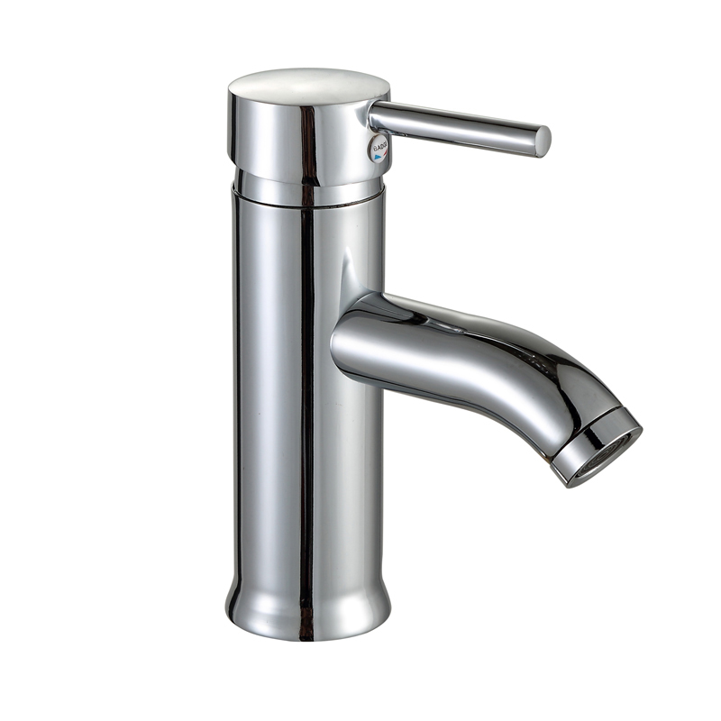 Wovier Bathroom Sink Faucet with Supply Hose,Single Handle Single Hole Lavatory Faucet W8354-1
