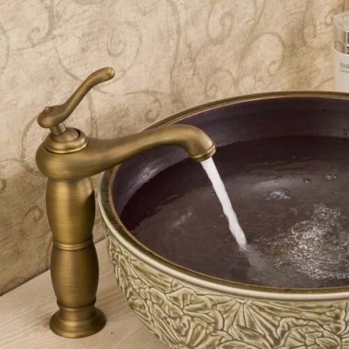 Wovier Vessel Faucet with Supply Hose,Single Handle Single Hole Bathroom Faucet W8256-3