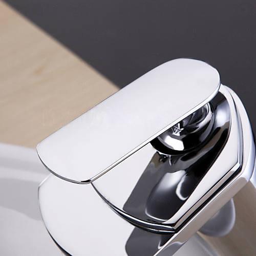 Wovier Waterfall Vessel Faucet, Single Handle Single Hole Bathroom Faucet - w8221-5