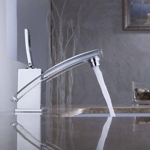 Wovier Bathroom Sink Faucet with Supply Hose,Single Handle Single Hole Lavatory Faucet W8239-4